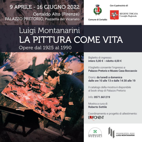 A Palazzo Pretorio la mostra "Luigi Montanarini. La pittura come vita"